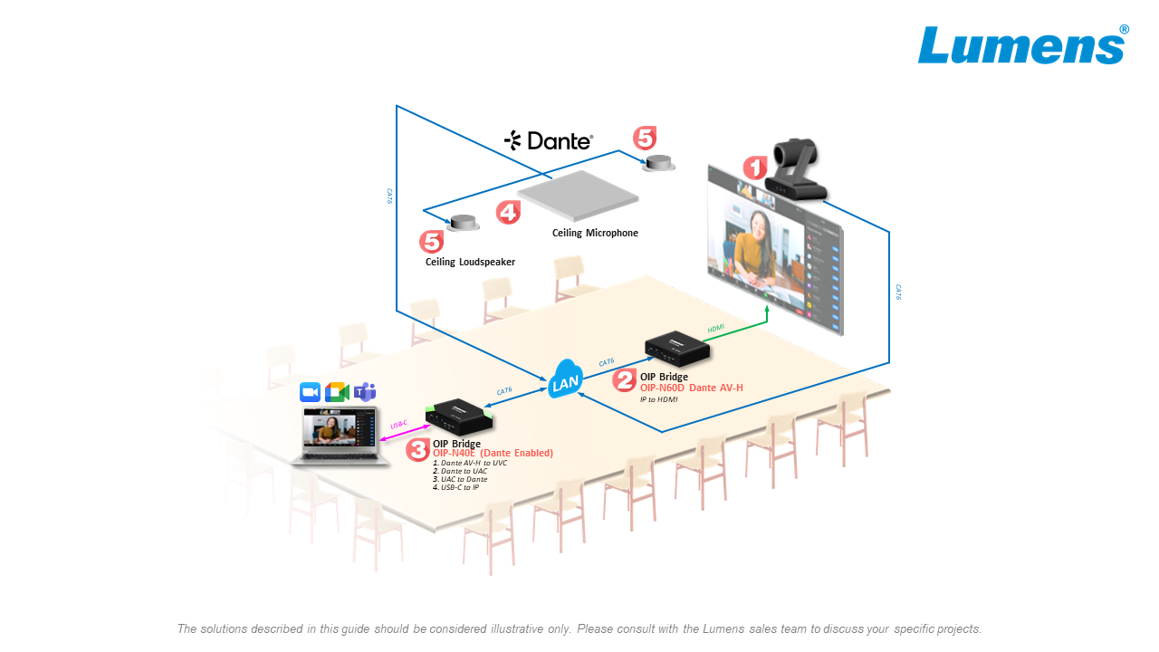 Dual Ceiling Microphones